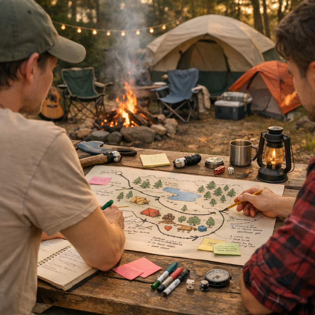 Animation thème camping : préparer un grand jeu ou une soirée sans usine à gaz