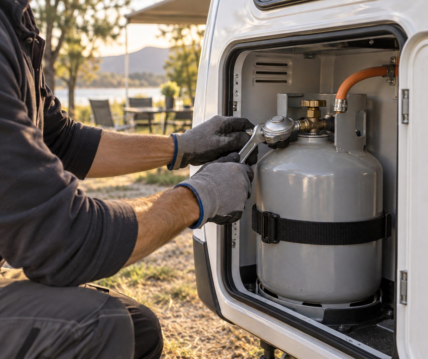 Installer et raccorder la bouteille dans le coffre sans faire d'erreur