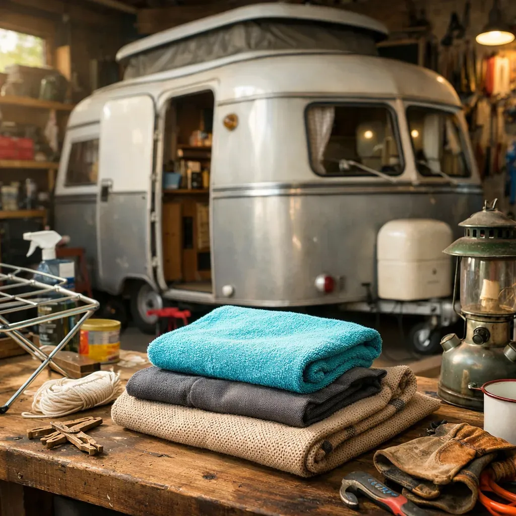 Choisir des textiles faciles à sécher en caravane