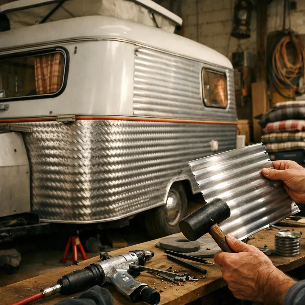 Comprendre les profils de tôle gaufrée sur caravane