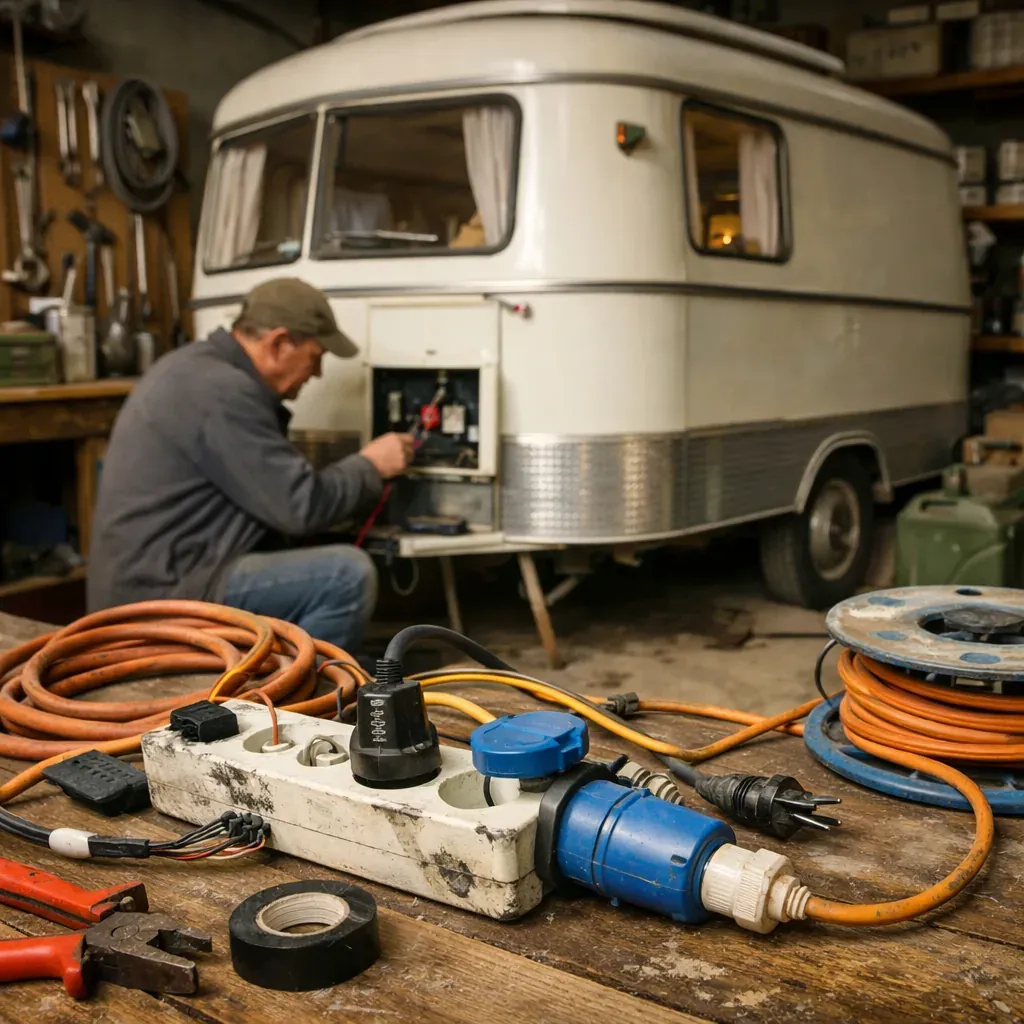 Éviter les rallonges mal protégées en camping