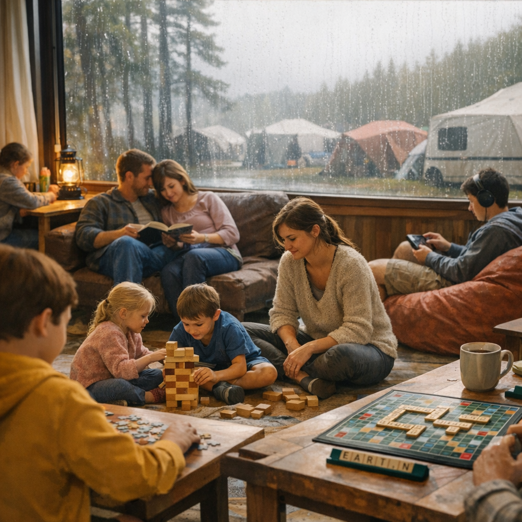 Que faire quand il pleut ou quand le camping doit rester calme ?