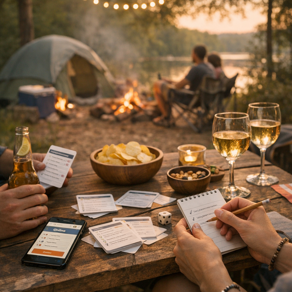Jeux de camping pour les méninges : quizz apéro, papier ou gratuit en ligne