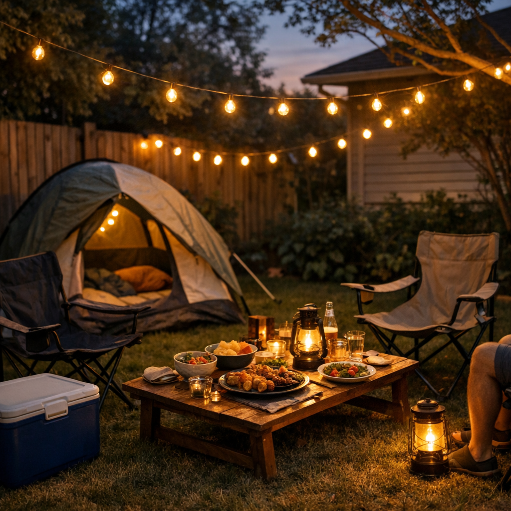 Comment organiser une soirée Camping à la maison réussie